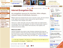 Tablet Screenshot of internetevangelismday.com